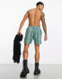 Фото #4 товара ASOS DESIGN swim shorts in short length with aztec print