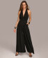 Donna Karan Women's Halter Wide-Leg Jumpsuit Черный, 4 - фото #5