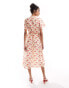 Фото #4 товара & Other Stories flutter sleeve midi dress in floral print