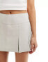 Фото #4 товара Miss Selfridge tailored mini pleated skort in stone