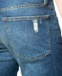 Фото #4 товара Men's Skinny-Fit Five-Pocket Patch Jeans