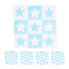 Фото #1 товара 45 x Puzzlematte Sterne weiß-blau