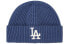 Фото #1 товара Флисовая шапка MLB синего цвета с логотипом - головной убор