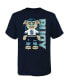 ფოტო #2 პროდუქტის Big Boys and Girls Deep Sea Blue Seattle Kraken Mascot Cheer T-shirt