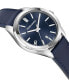 Salvatore Men's Swiss Classic Blue Leather Strap Watch 42mm