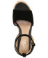 Фото #4 товара Women's April Ankle-Strap Raffia-Wedge Sandals