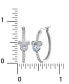 ფოტო #3 პროდუქტის Cubic Zirconia Mickey Mouse Hoop Earrings in Sterling Silver