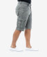 Фото #3 товара Men's Belted Double Pocket Cargo Shorts