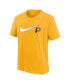 Big Boys and Girls Gold Indiana Pacers Swoosh T-shirt