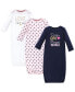 ფოტო #1 პროდუქტის Baby Girls Cotton Gowns, Love At First Sight