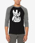 Rock And Roll Guitar - Men's Raglan Baseball Word Art T-Shirt XXXL - фото #1