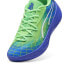 Фото #4 товара Puma All-Pro Nitro Marcus Smart Mens Blue Leather Athletic Basketball Shoes