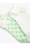 2'li Patik Çorap Seti Yıldız Desenli Sloganlı