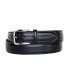 Фото #1 товара Men's Inlay Logo Signature Double Stitch Leather Belt