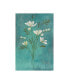 Фото #1 товара Pablo Esteban White Flowers Over Blue 1 Canvas Art - 27" x 33.5"