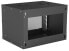 Intellinet Network Cabinet - Wall Mount (Basic) - 6U - Usable Depth 340mm/Width 485mm - Black - Flatpack - Max 50kg - Glass Door - 19" - Parts for wall installation (eg screws and rawl plugs) not included - Three Year Warranty - Wall mounted rack - 6U - 50 kg - 8.91