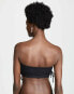Фото #2 товара L*Space 186868 Womens Crystal Bandeau Top Swimwear Black Size Small