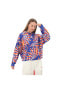 Фото #5 товара IQ4490-K adidas Farm Hoodıe Kadın Sweatshirt Mavi