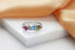 Distinctive silver ring with colored zircons RI099W