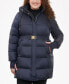Фото #1 товара Women's Plus Size Hooded Belted Puffer Coat