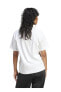 Beyaz Kadın Yuvarlak T-Shirt IR9534 TREFOIL