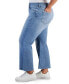 Фото #3 товара Trendy Plus Size Kick Flare Cropped Denim Jeans, Created for Macy's