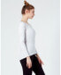 ფოტო #2 პროდუქტის Rebody Essentials Scooped Long Sleeve Top For Women