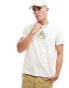 ASOS DESIGN t-shirt in off white with chest print