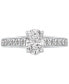 ფოტო #3 პროდუქტის GIA Certified Diamond Oval Engagement Ring (1-1/2 ct. t.w.) in 14k White Gold