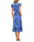 Фото #2 товара Women's Sleeveless Smocked-Waist Floral Midi Dress