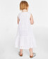 Фото #3 товара Toddler & Little Girls Cotton Eyelet Dress, Created for Macy's