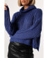 Фото #6 товара Women's Eleanor Lurex Shine Knit Sweater