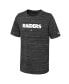Big Boys Black Las Vegas Raiders Sideline Velocity Performance T-shirt