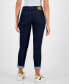 ფოტო #2 პროდუქტის Women's Mid-Rise Tapered Slim Jeans