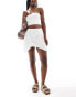 Фото #2 товара Noisy May waterfall mini skirt in cream