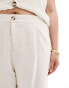 ONLY Curve linen blend straight leg tailored trouser co-ord in cream