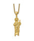 Фото #1 товара Chisel yellow IP-plated Saint Jude Pendant Curb Chain Necklace