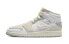 Кроссовки Jordan Air Jordan 1 Mid Голубые Белые для девочек 35.5 - фото #7