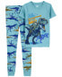 Фото #7 товара Kid 2-Piece Dinosaur 100% Snug Fit Cotton Pajamas 14