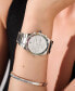 ფოტო #6 პროდუქტის Women's Hexa Multifunction Silver-Tone Stainless Steel Bracelet Watch 38mm