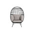 Садовое кресло DKD Home Decor Чёрный Серый Металл синтетический ротанг 99 x 71 x 147 cm