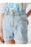 Фото #5 товара Шорты джинсовые высокой посадки с карманами Koton