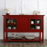 Тумба под телевизор Walker Edison 52" Wood Console Table TV Stand - Antique Red