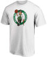 Men's White Boston Celtics Primary Team Logo T-shirt