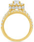 Фото #8 товара Diamond Halo Bridal Set (3 ct. t.w.) in 14k White or Yellow Gold