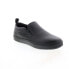 Emeril Lagasse Royal Slip Resistant Mens Black Leather Athletic Work Shoes