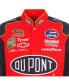 Men's Red Jeff Gordon DuPont Twill Driver Uniform Full-Snap Jacket Red, Navy, M - фото #4