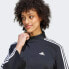 adidas women Essentials 3-Stripes Fleece Quarter-Zip Sweatshirt