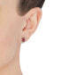 ფოტო #2 პროდუქტის Sapphire (1-1/3 ct. t.w.) & Diamond (1/8 ct. t.w.) Stud Earrings in 14k Yellow Gold (Also Available in Ruby & Emerald)