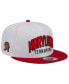 Фото #4 товара Men's White, Red Maryland Terrapins Two-Tone Layer 9FIFTY Snapback Hat